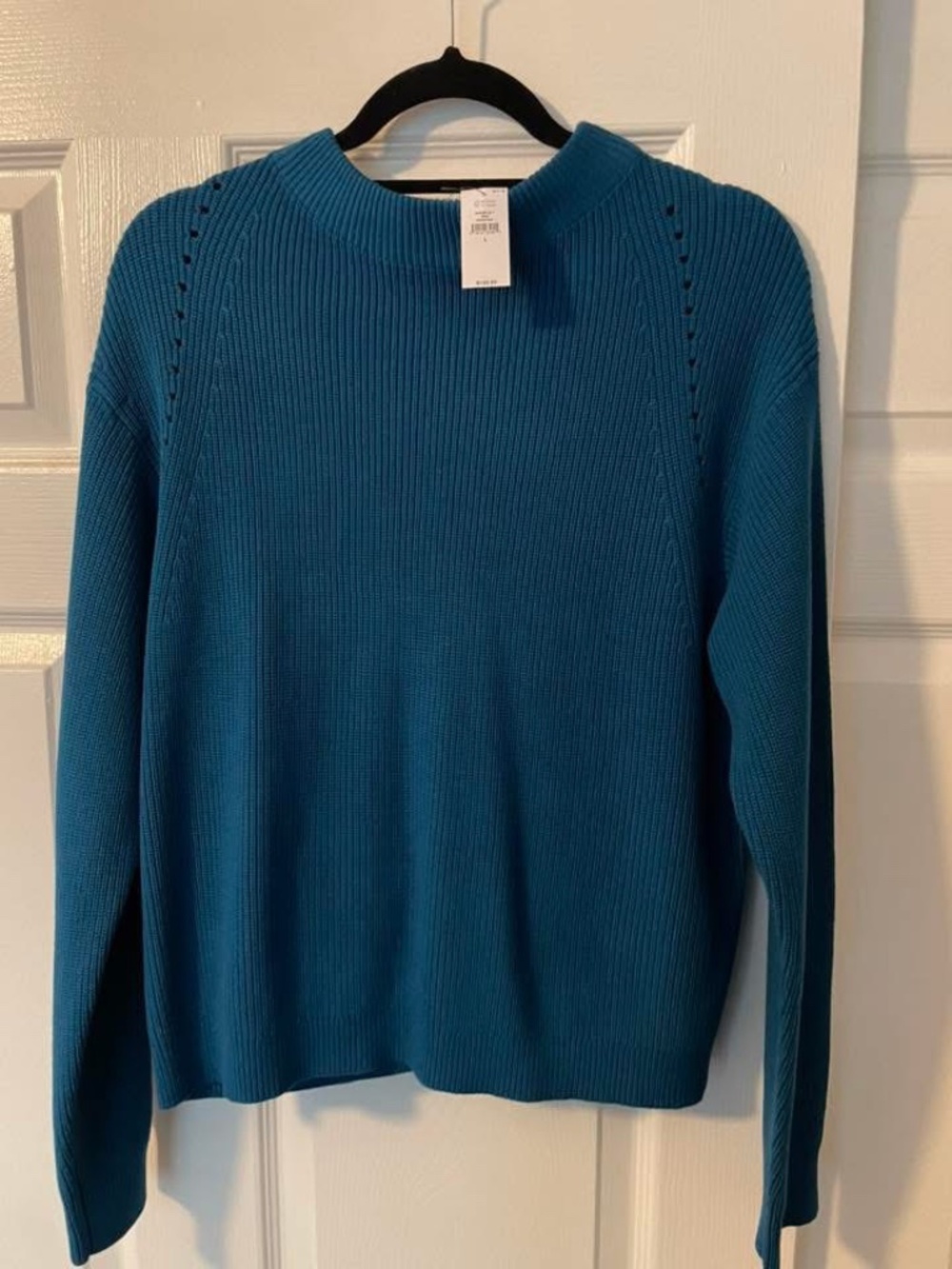 Banana Republic Factory Pointelle Ribbed Pullover Sweater